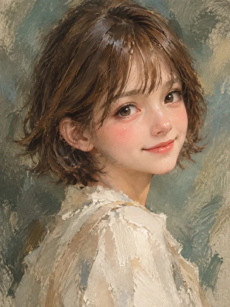Modern Atelier Digital Oil Portrait