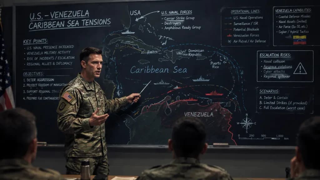 Military Briefing on Blackboard
