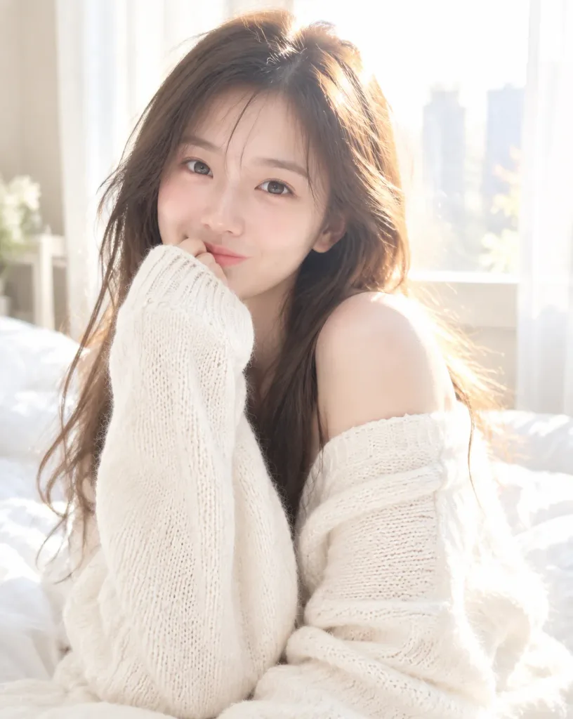 Soft Morning Light Bedroom Portrait