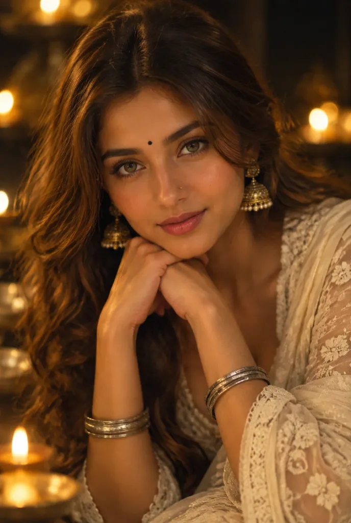 Cinematic South Asian Woman Portrait
