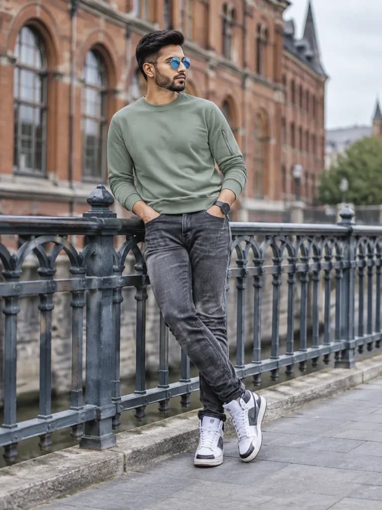 Editoriale di Moda Street Style Urbano