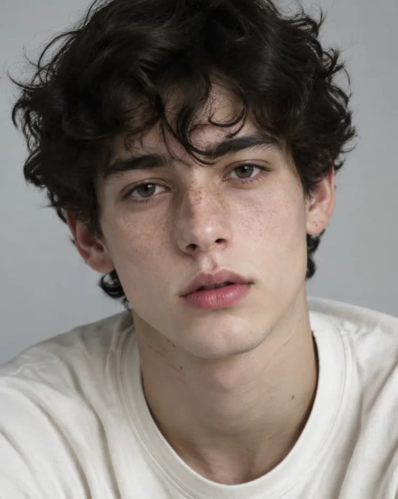 Minimalist Studio Editorial Male Portrait