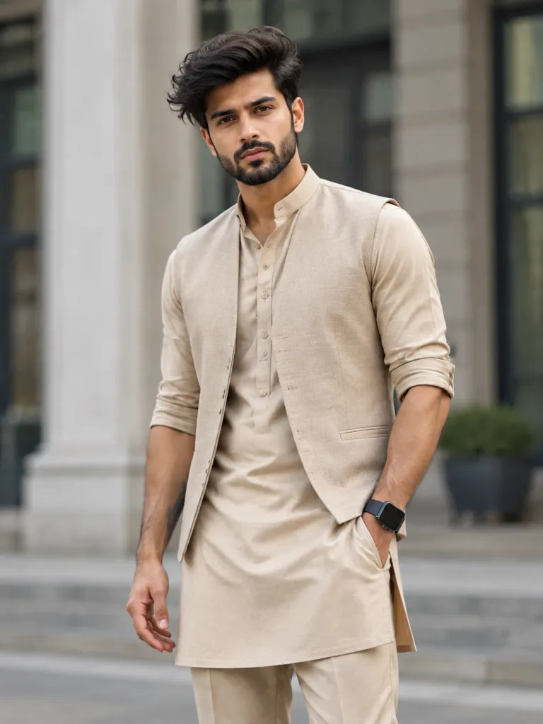 Modern South Asian Kurta Editorial