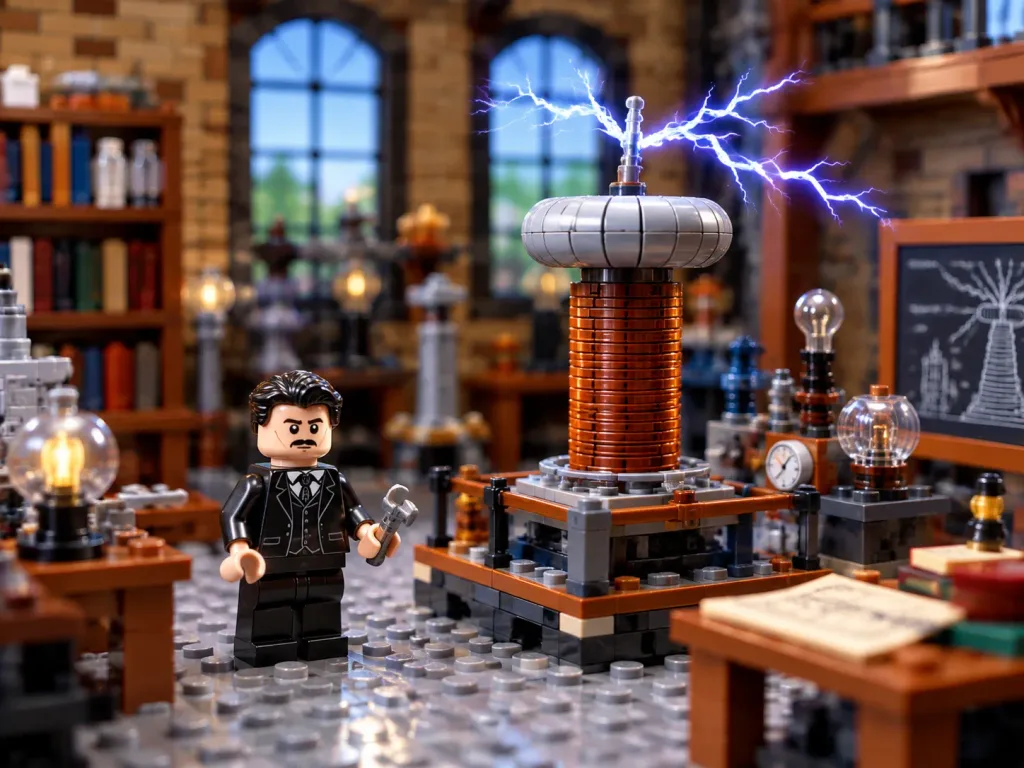 Brick Diorama of Historical Inventors