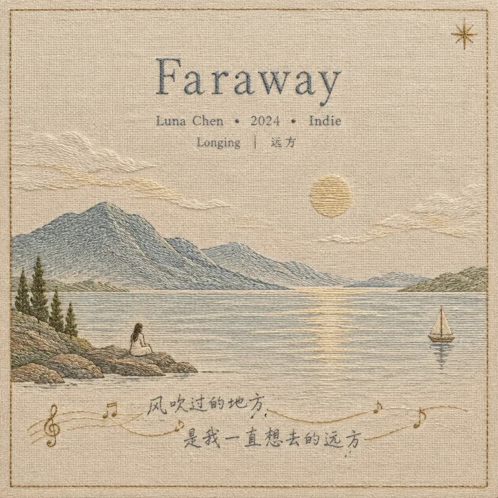 Hand Embroidered Silk Album Cover