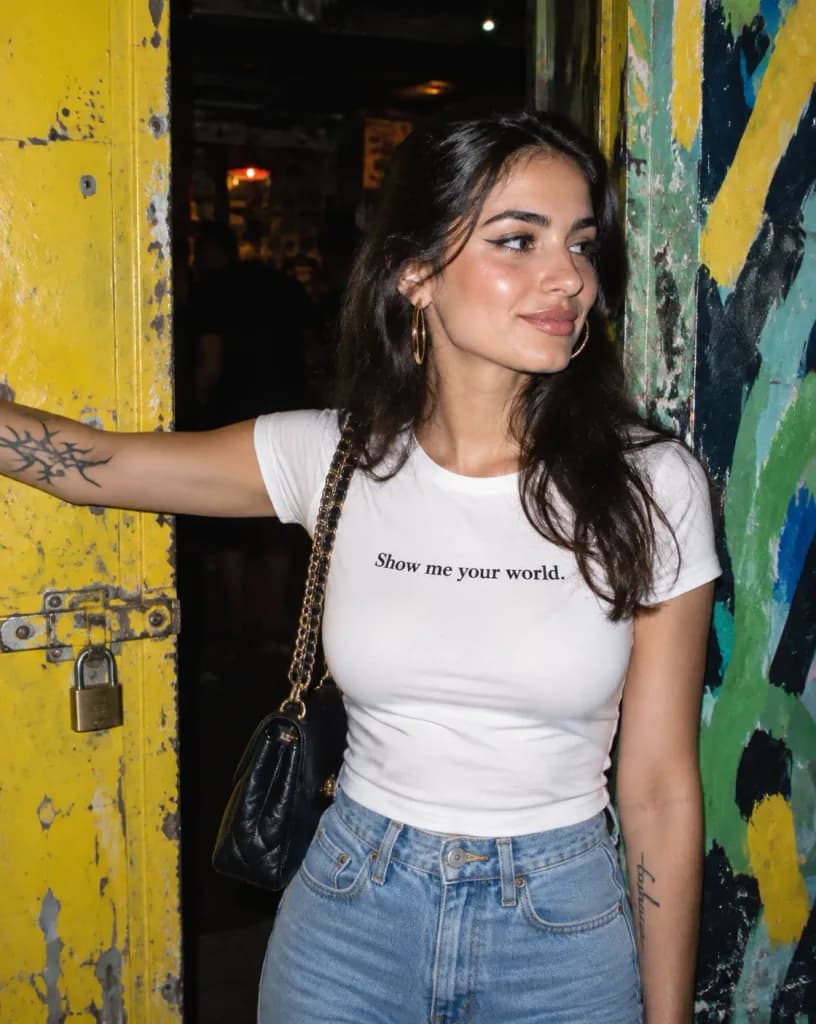 Direct Flash Urban Nightlife Portrait