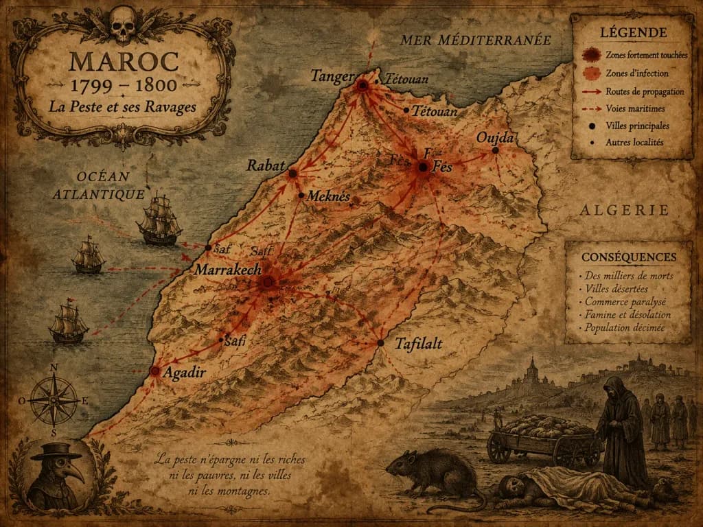 Historical Plague Map of Morocco