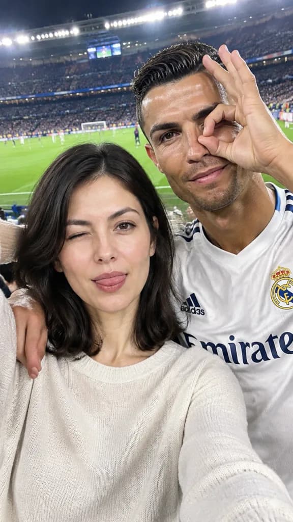 Selfie Divertida con Estrella del Fútbol en el Estadio
