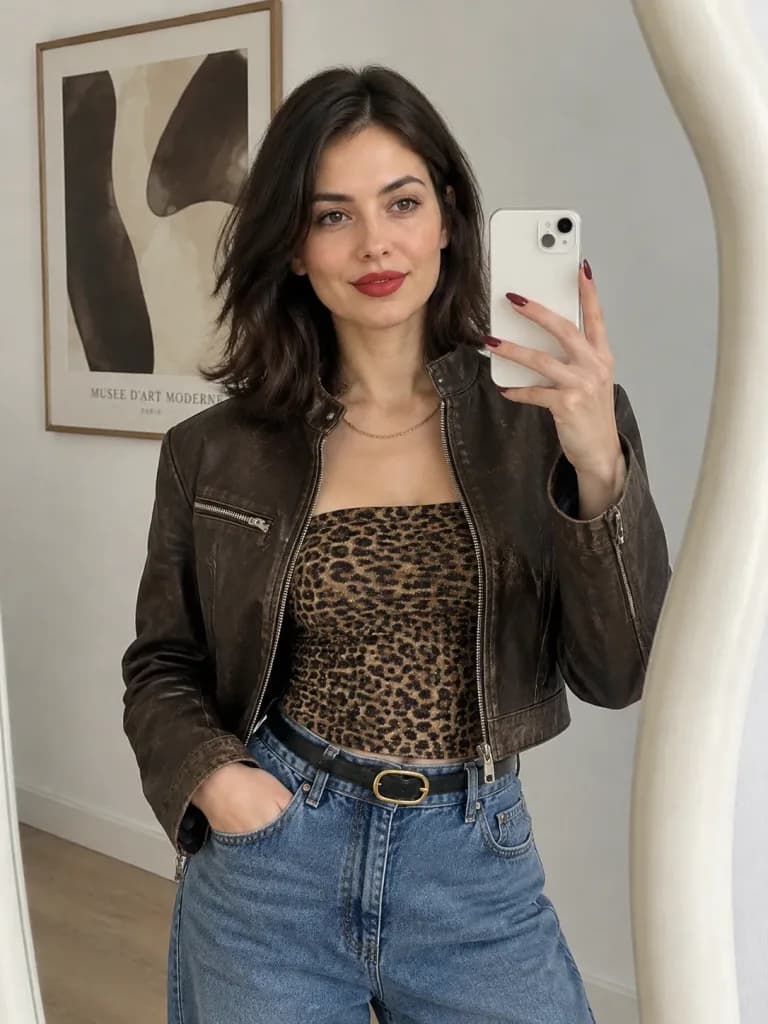 Fashion Influencer Mirror Selfie Portrait