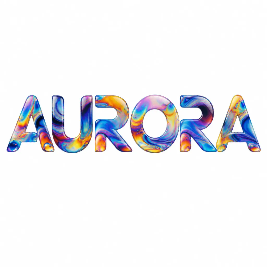Oil on Water Typography Logo