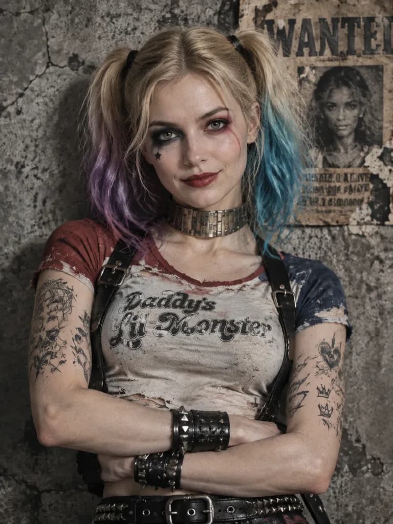 Gritty Punk Outlaw Cinematic Portrait