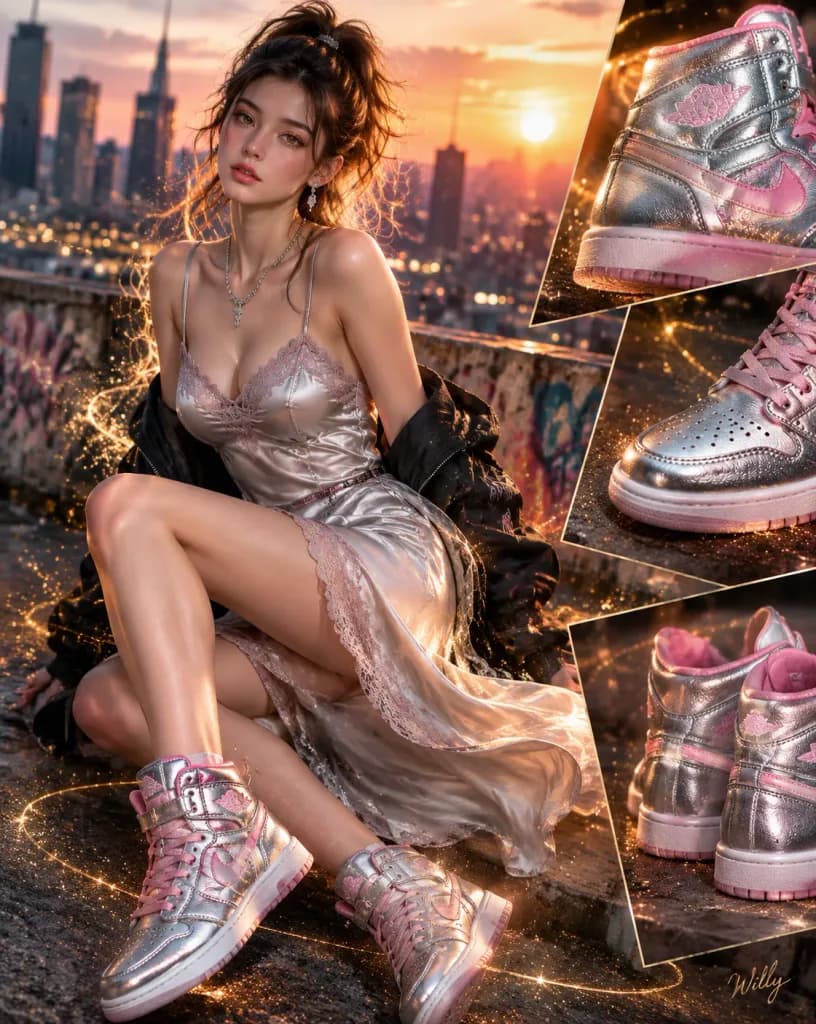Luxury Streetwear Instagram Editorial Composite
