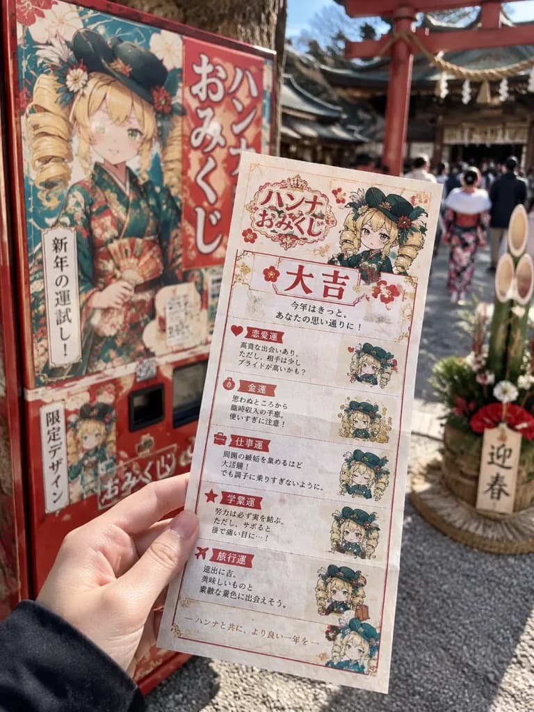 日本神社御神签贩卖机快照