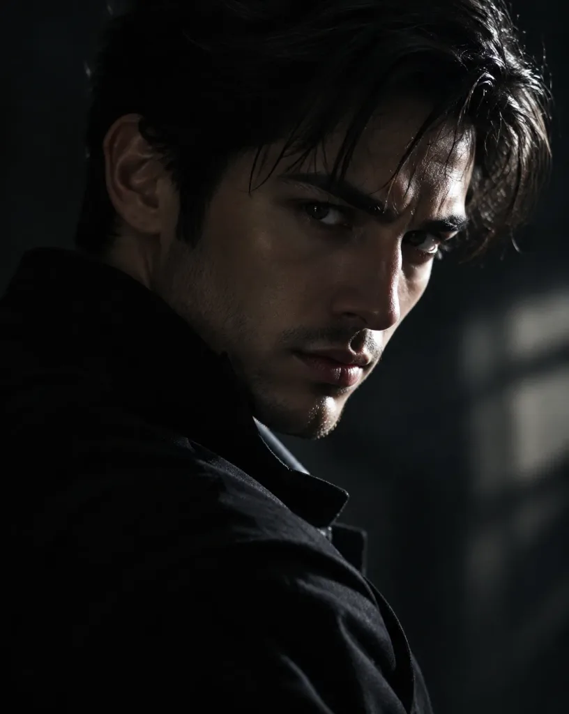 Moody Cinematic Thriller Portrait