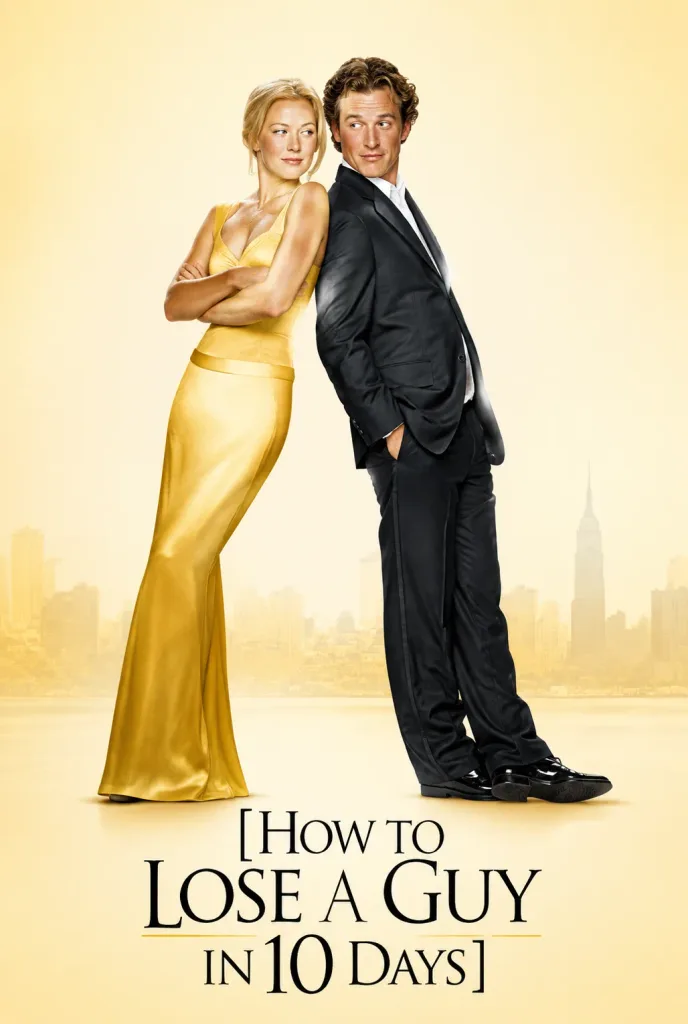 Early 2000s Rom-Com Movie Poster