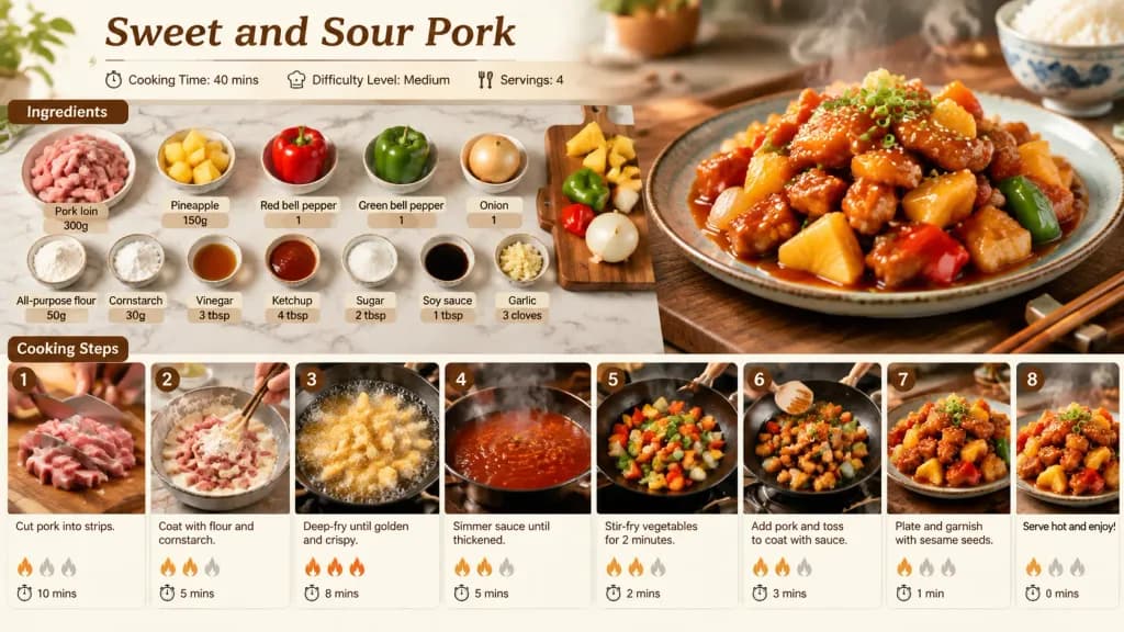 Step-by-Step Cooking Recipe Infographic