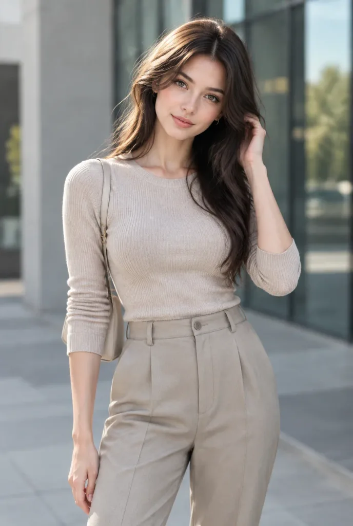 Minimalist Urban Editorial Fashion Portrait