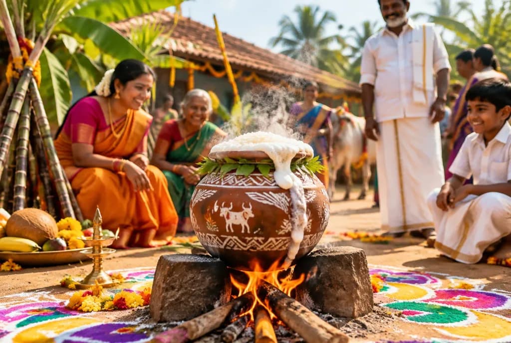 South Indian Pongal Festival Celebration