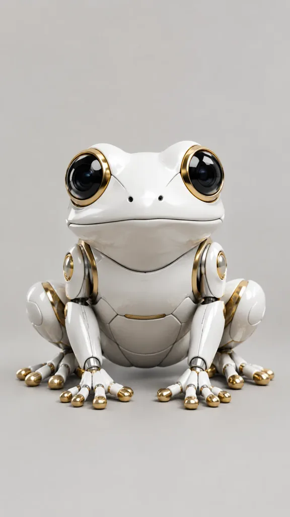 Ceramic Futuristic Robotic Frog