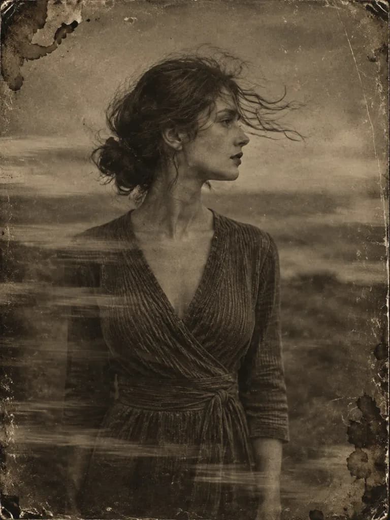 Chân Dung Cổ Điển Bản Ướt Daguerreotype