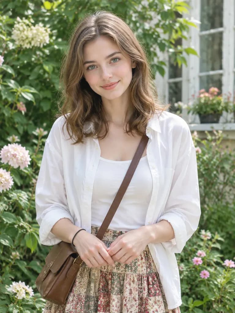 Garden Cottagecore Lifestyle Portrait