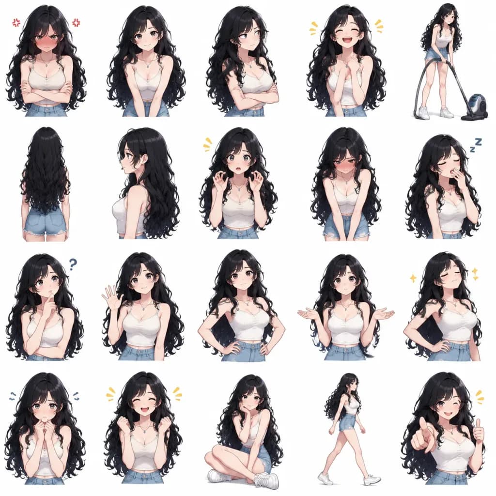 Character Expression and Pose Variations