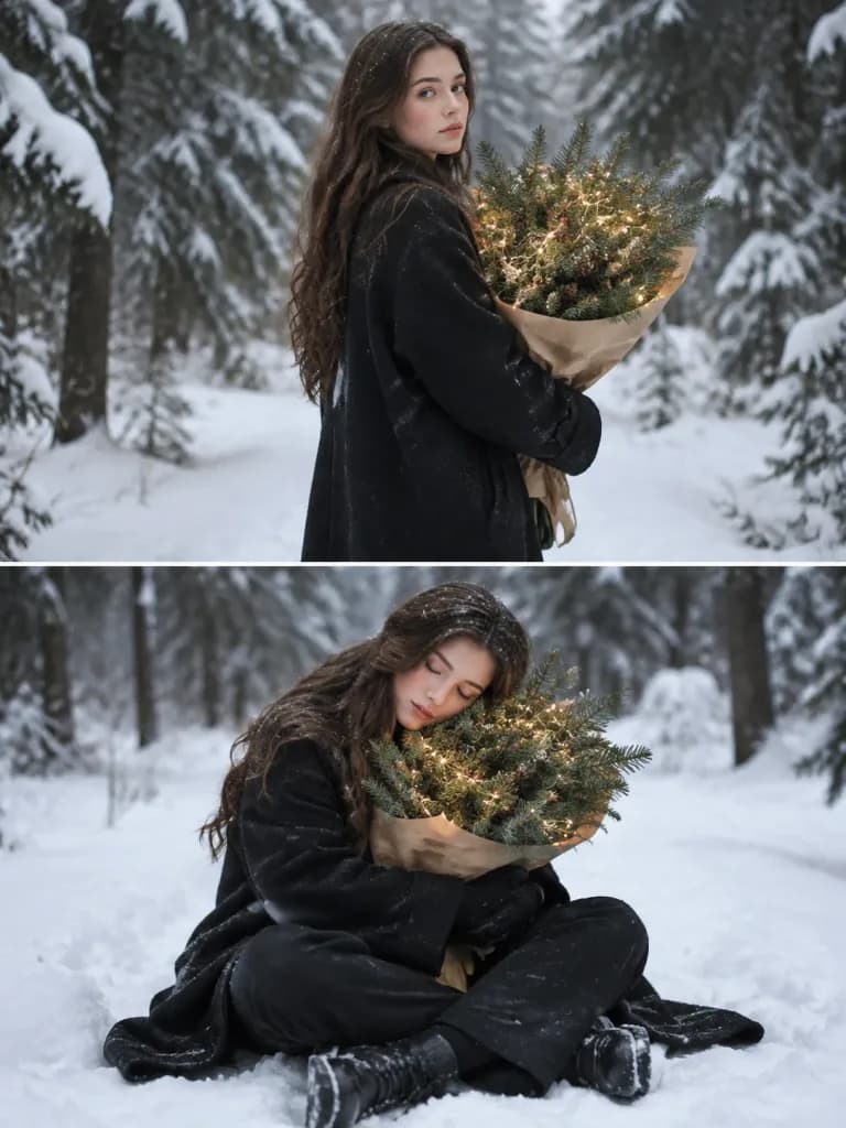 Winter Forest Storyboard Portrait Series