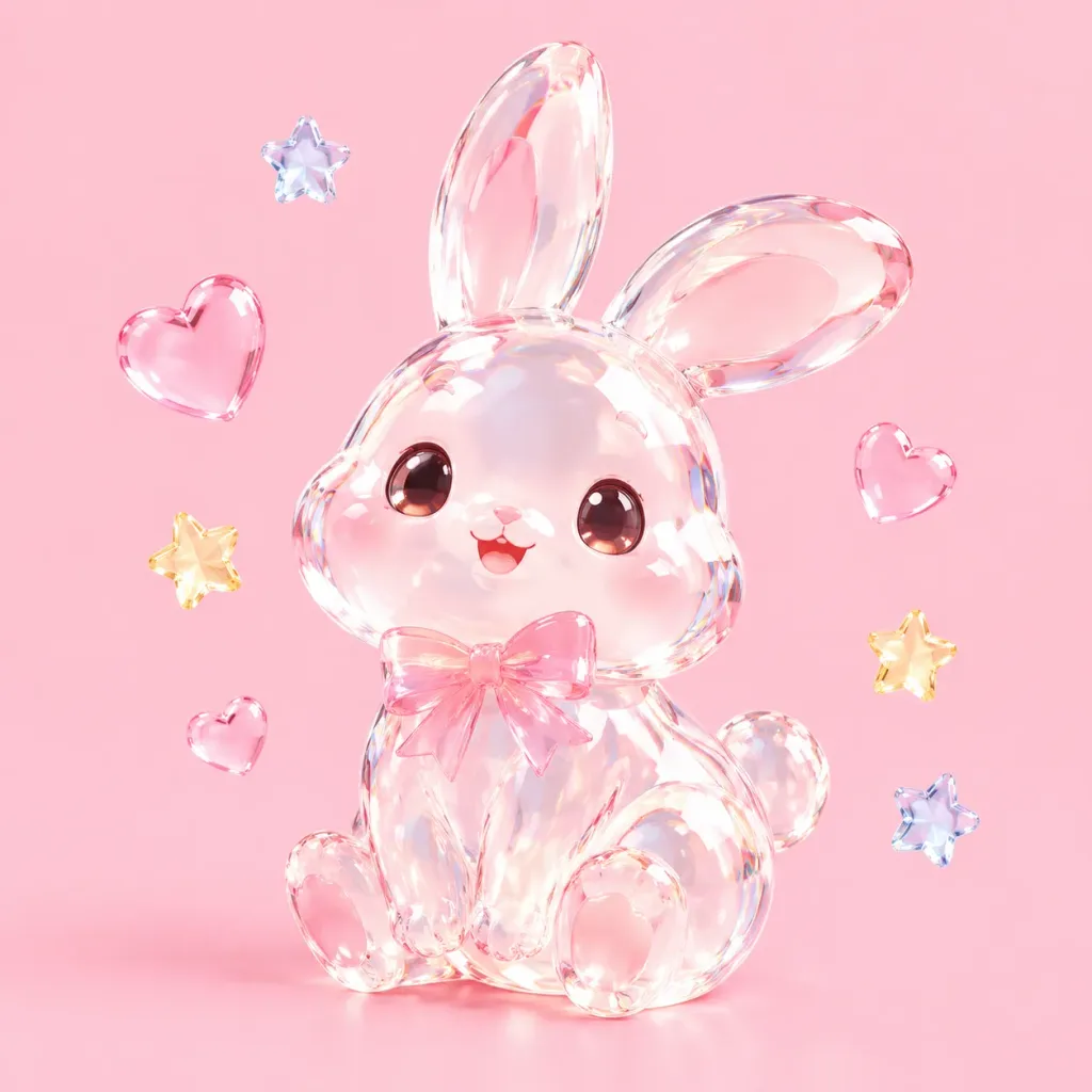 Translucent Colored Glass Figurine