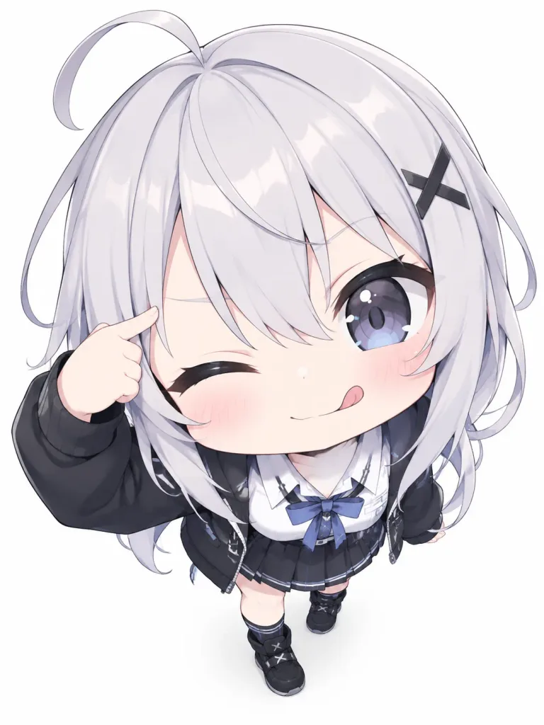 ちびキャラ てへぺろポーズ