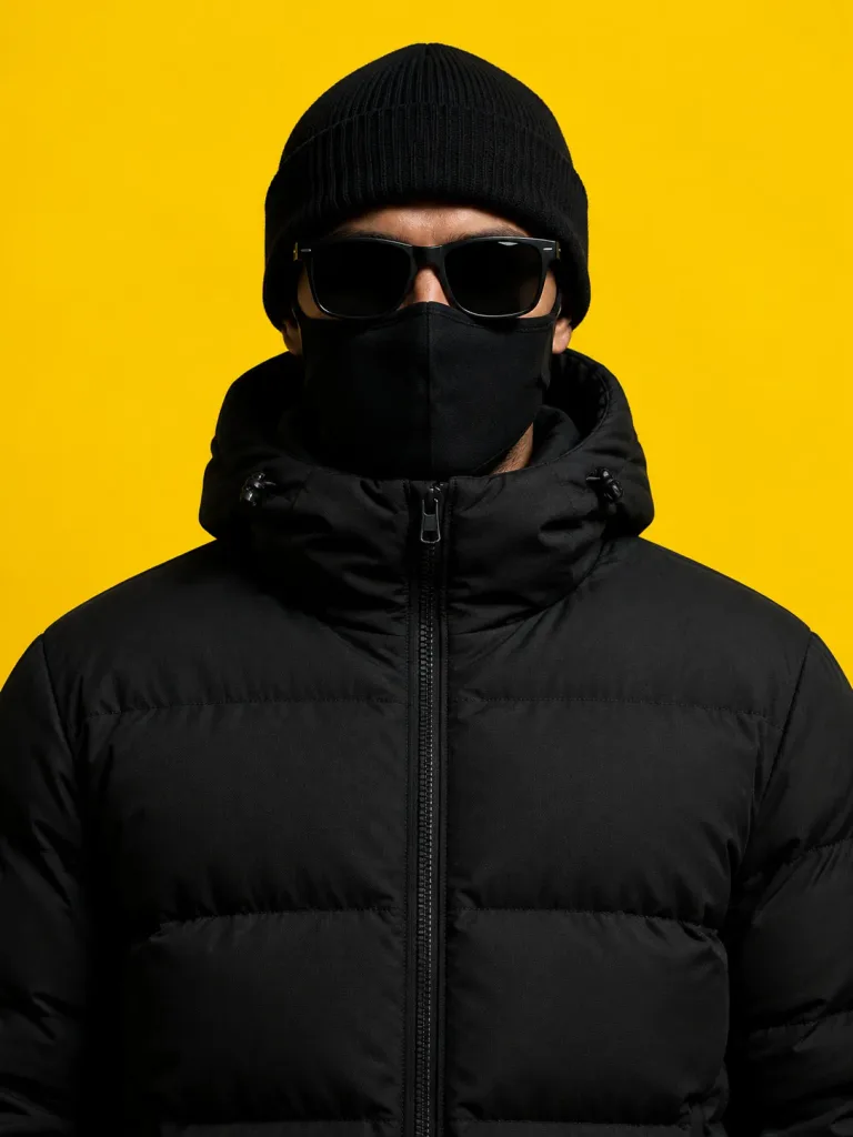 Anonymous Fashion Portrait on Yellow