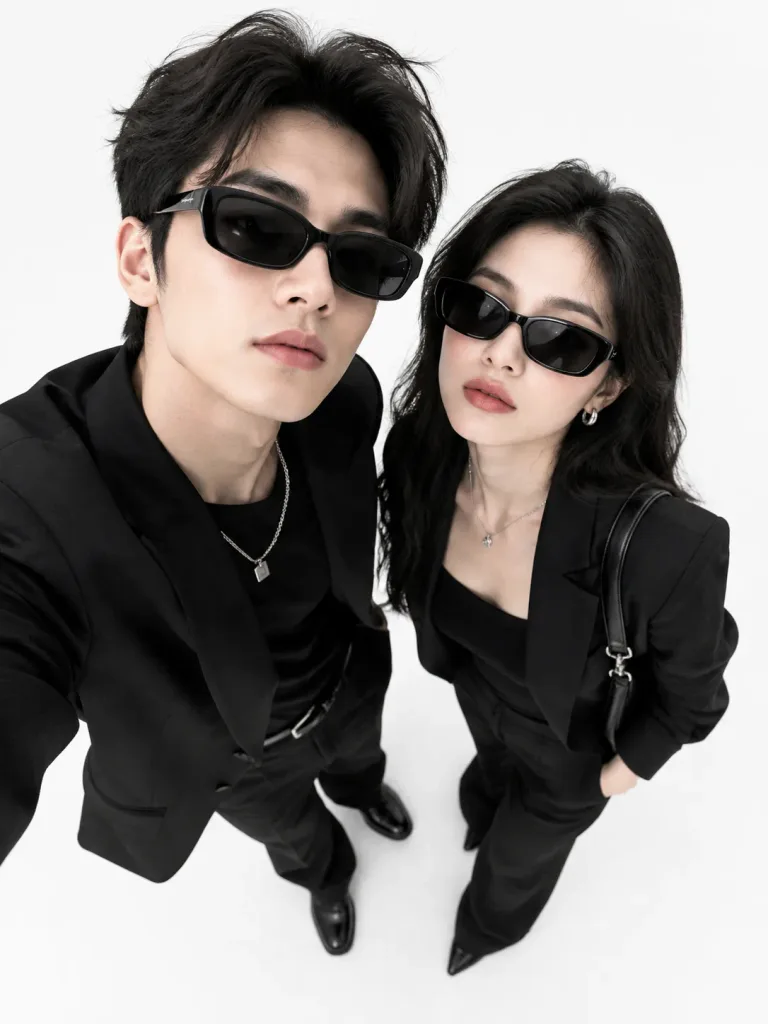 미니멀 하이앵글 선글라스 화보