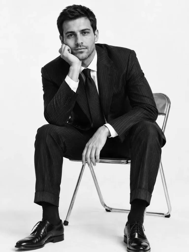 British Vogue Style Gentleman Studio Portrait