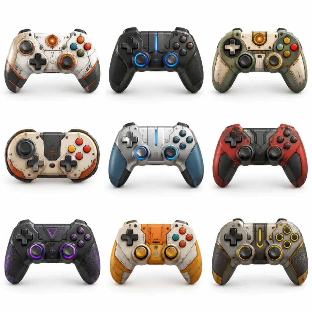 立体触感ゲームコントローラーグリッド