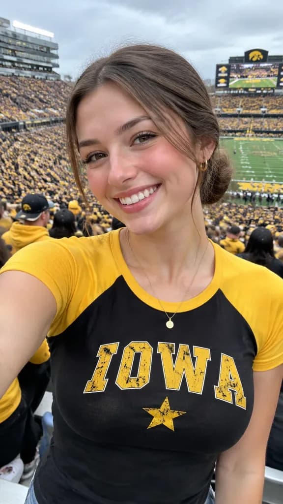 Selfie au Stade de Football Américain Universitaire