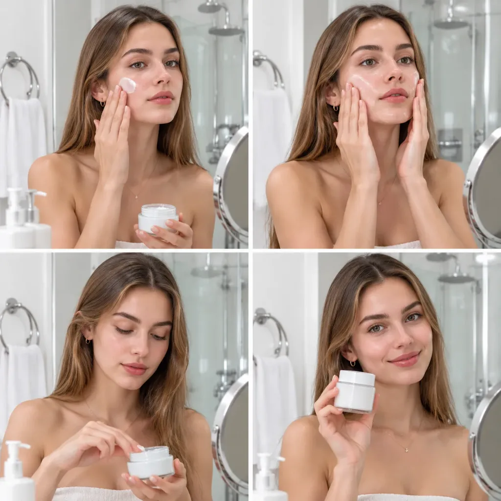 Skincare Routine Editorial Collage