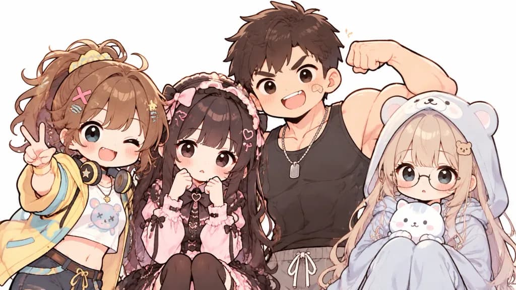 Anime Character Sibling Lineup