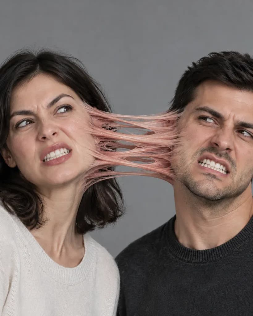 Surreal Elastic Flesh Tension Portrait