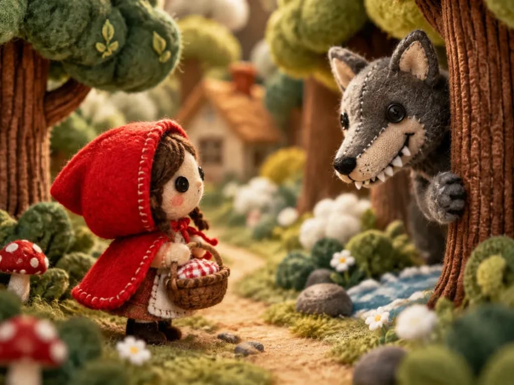 Felt and Plush Toy Diorama