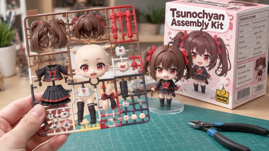 Chibi Anime Plastic Model Kit Photo