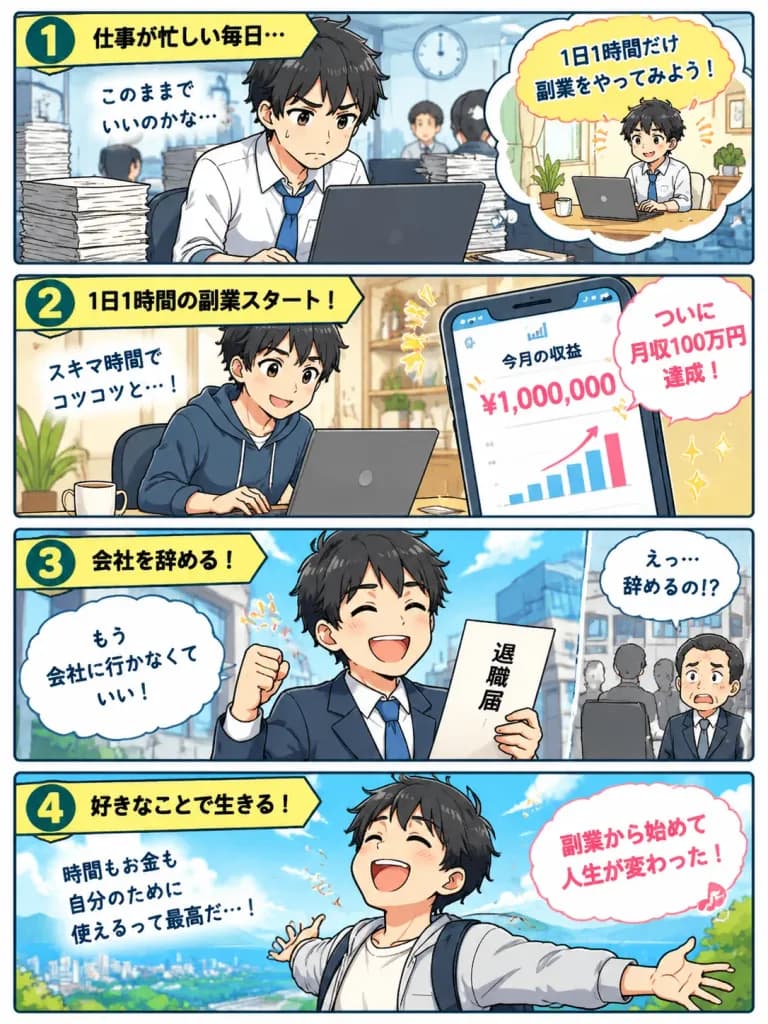 可爱四格漫画分镜设计