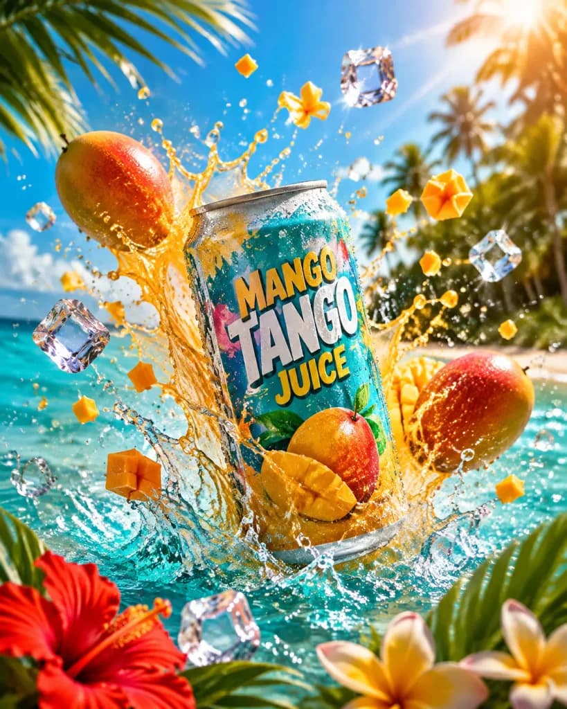 Tropical Splash Beverage Can Product Shot