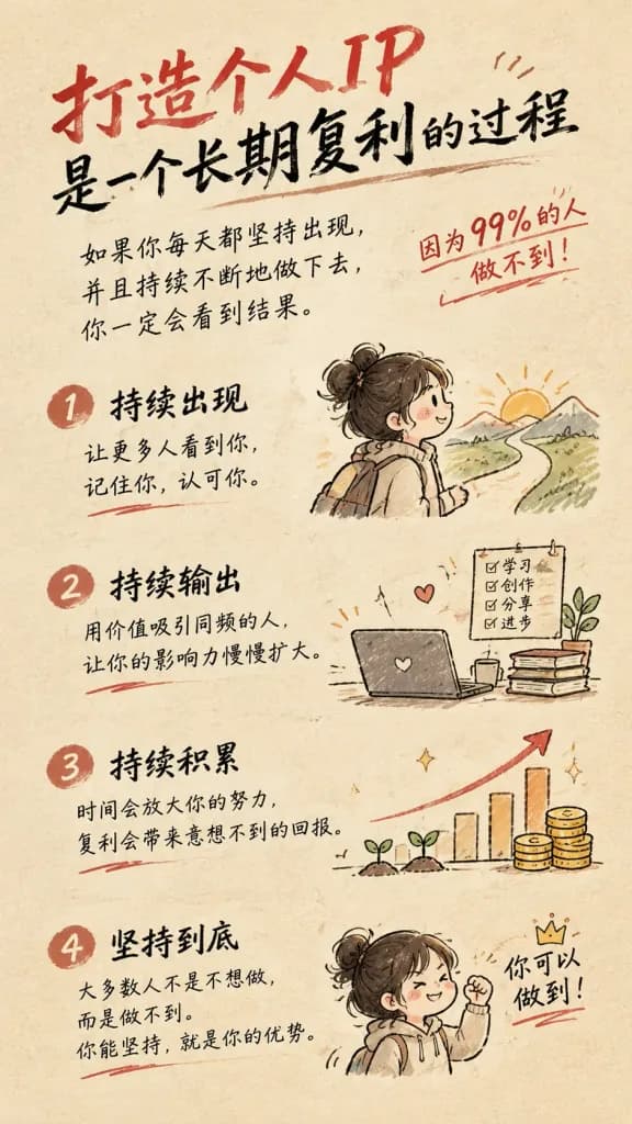 手描き風中国語インフォグラフィックカード