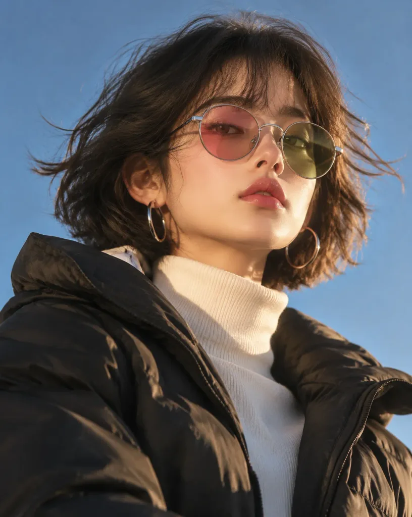 ローアングル ゴールデンアワー ファッションポートレート