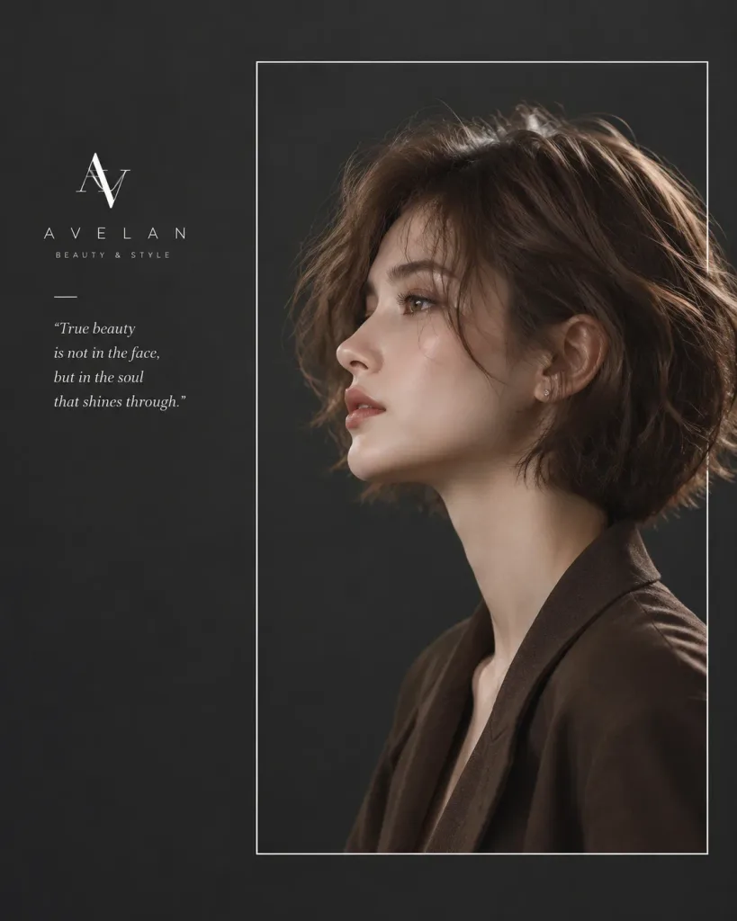 Editorial Profile Portrait With Graphic Frame