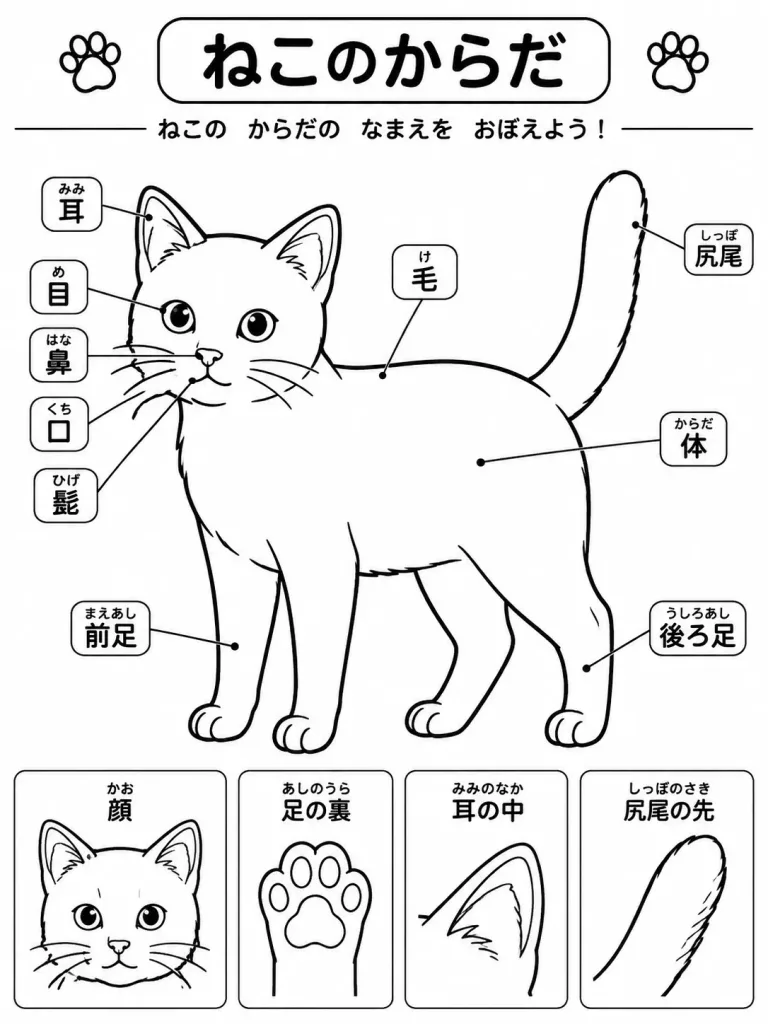 Educational Animal Diagram Coloring Page