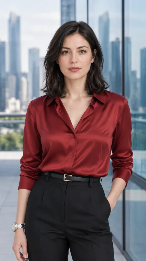 Modern Executive Portrait on City Terrace