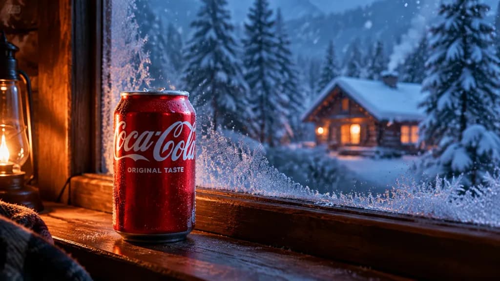 Frosted Window Winter Product Scene