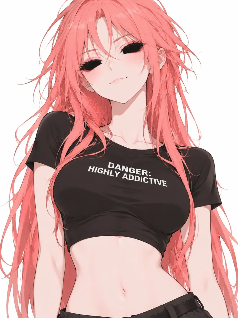 Anime Egirl with Cropped Tee