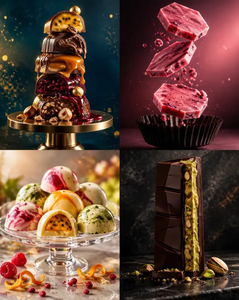 Luxury Artisan Chocolates Editorial Photography