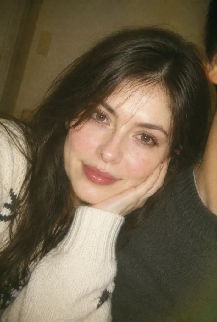 Candid Disposable Camera Couple Selfie